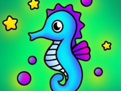 Oyun Seahorse Coloring