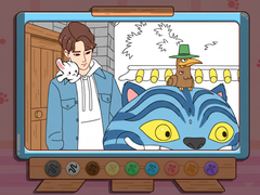 Oyun Coloring Book: Kpop Jinu & Blue Tiger