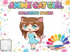 Oyun Anime Cat Girl Coloring Pages