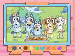 Oyun Coloring Book: Bluey Spy Game Friends