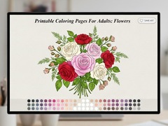 Oyun Printable Coloring Pages For Adults Flowers