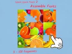 Oyun Square jigsaw Puzzle 2 - Assemble Fruits