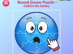 Oyun Round jigsaw Puzzle - Collect the Smiley