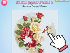 Oyun Round jigsaw Puzzle 2 - Assemble Bouquet flowers