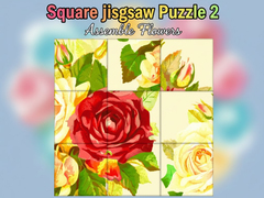 Oyun Square jigsaw Puzzle 2  Assemble Flowers