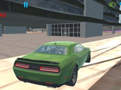 Oyun Hustle in a Wildcat Dodge Challenger