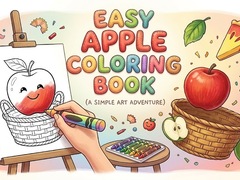 Oyun Easy Apple Coloring Book
