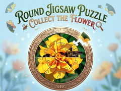 Oyun Round jigsaw Puzzle - Collect the Flower