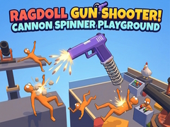 Oyun Ragdoll Gun Shooter! Cannon Spinner Playground