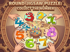 Oyun Round jigsaw Puzzle - Collect the Number