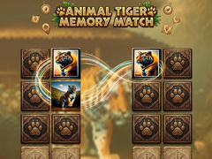 Oyun Animal Tiger Memory Match
