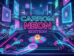 Oyun Carrom Neon Edition