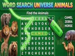 Oyun Word Search Universe Animals