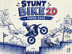 Oyun Stunt Bike 2D Paper Race