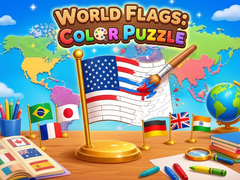 Oyun World Flags: Color Puzzle