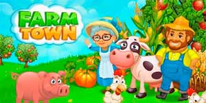 Farm Town: Kiçik şəhər və qəsəbənin yaxınlığında Xoşbəxt kənd 